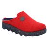 Pantoffel ROHDE "FOGGIA", Damen, Gr. 36, rot (rot, meliert), Filz, klassisch, Schuhe, Hausschuh, Schlappen, Clog, Homeslipper mit Profilsohle