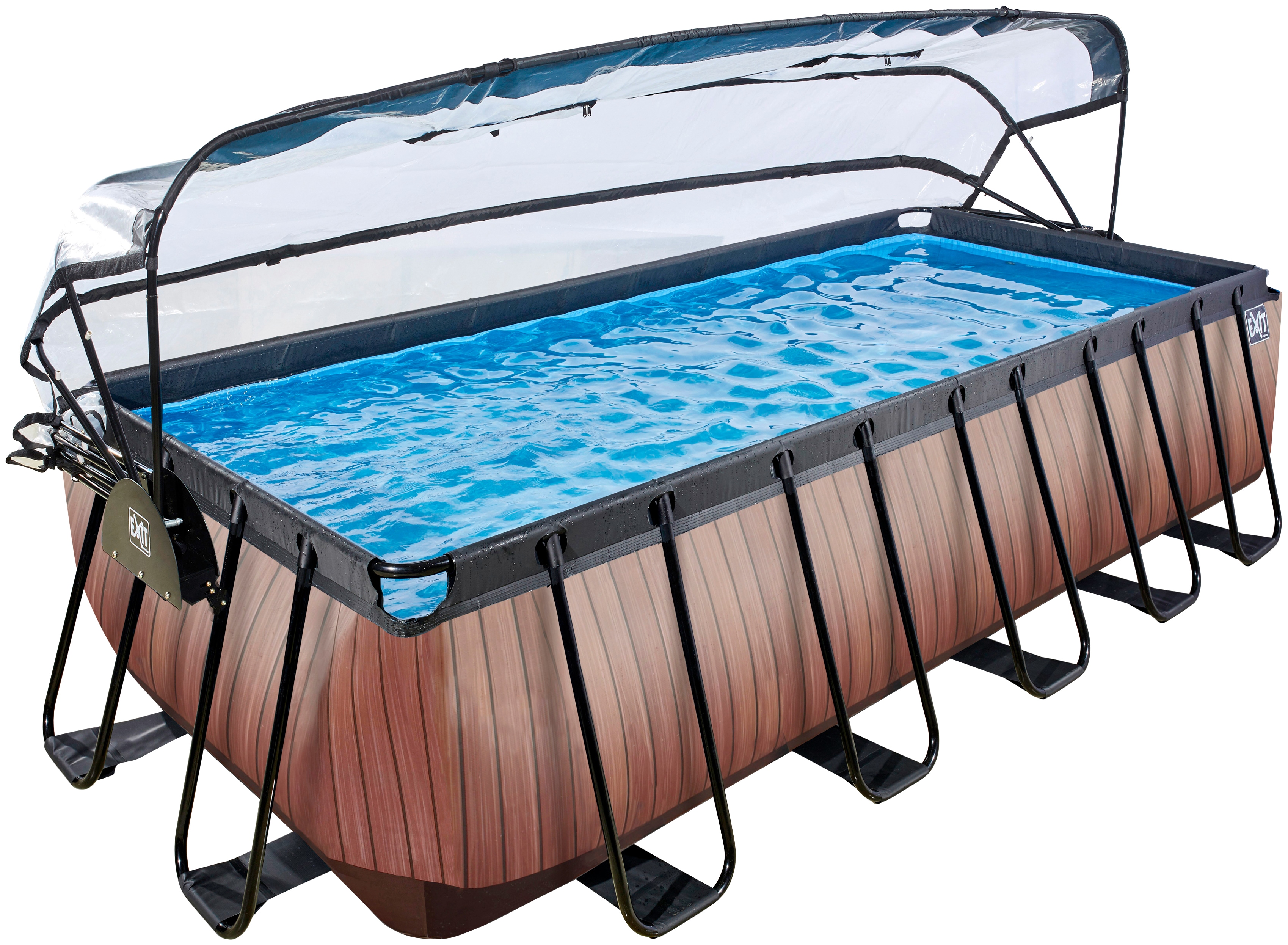 Framepool EXIT "inkl. multifunktionaler Poolabdeckung", braun, B:250cm H:122cm L:540cm, Schwimmbecken, BxLxH: 250x540x122 cm, mit Sandfilterpumpe & Sicherheitsleiter Image