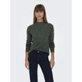 Strickpullover ONLY "ONLCAMILLA O-NECK L/S PULLOVER KNT", Damen, Gr. L (40), grün (pine grove detail:melange), Strick, Obermaterial: 74% Polyacryl, 24% Polyester, 2% Elasthan, unifarben, meliert, modisch, regular fit, Rundhals, Langarm Rippbündchen,...