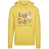 Kapuzenpullover F4NT4STIC "Jingle All The Way Christmas Groove", Damen, Gr. L, gelb (taxi gelb), Obermaterial: 65% Baumwolle, 35% Polyester, casual, relaxed fit, Langarm, Pullover, Premium Qualität