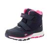 Winterstiefel TROLLKIDS "KIDS HAFJELL WINTER BOOTS", Gr. 35, blau (navy, pink), Synthetik, mehrfarbig, sportlich, Schuhe, wasserdicht, Klettverschluss, reflektierende Details