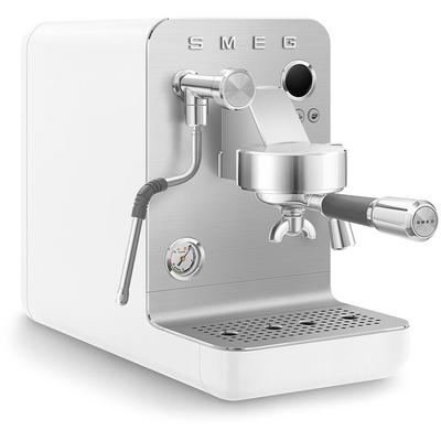 SMEG Espressomaschine "EMC02EGMEU", weiß (weiß, matt), B:28,8cm H:54,5cm T:55,5cm, Kaffeemaschinen, Mini Pro