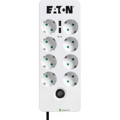 EATON Mehrfachsteckdose "Protection Box 8 Tel USB DIN", weiß, B:11cm H:4,75cm T:29cm, Steckdosenleisten Image