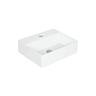 Vasque Elayla avec trou robinet en ceramique, blanc 350x130x350 mm