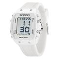 SANDA Hommes Montre Digitale Créatif Mode Décontractée Montre Bracelet Lumineux Chronomètre Fonction réveille Compte à rebours Gel de Silicone Suivre