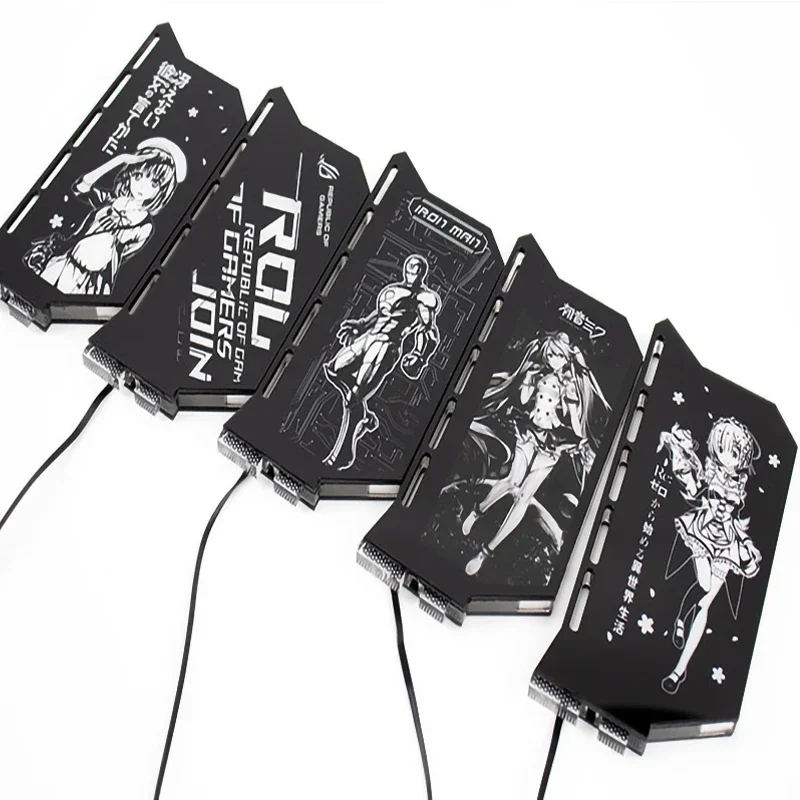 Barrow Anpassbare GPU-Halterung VGA-Unterstützung 5V ARGB 3PIN / 12V RGB 4PIN MOBO AURA SYNC Bunt für Grafikkarte Image