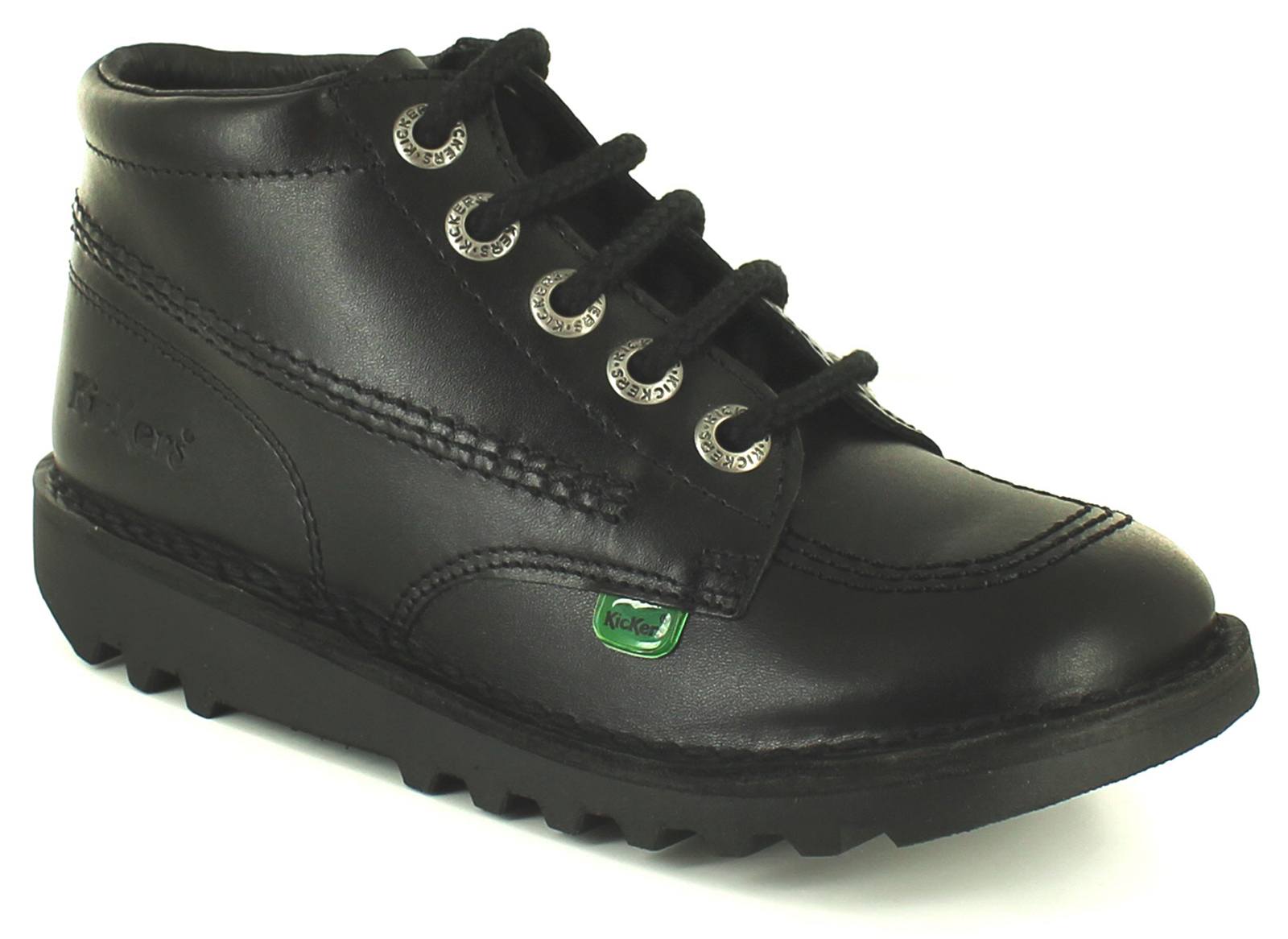 Kickers Kinderstiefel Hi Core y Leder Lace Up schwarz Image