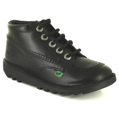 Kickers Kinderstiefel Hi Core y Leder Lace Up schwarz