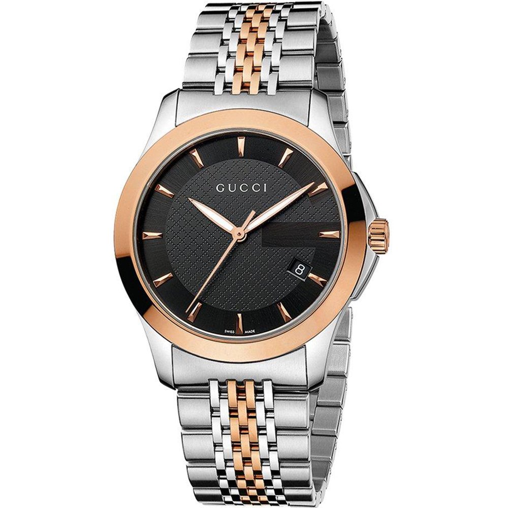 Gucci YA1264106 Dive schwarzes Zifferblatt Herrenuhr Image