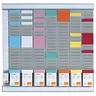 Nobo Office Planner Planning 7 colonnes 24 fentes fiches T2 - Gris