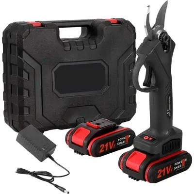 21V 50w Cordless Electric Branch Scissors 35mm Pruning Shear 2*7500mA Lithium Rechargeable Garden