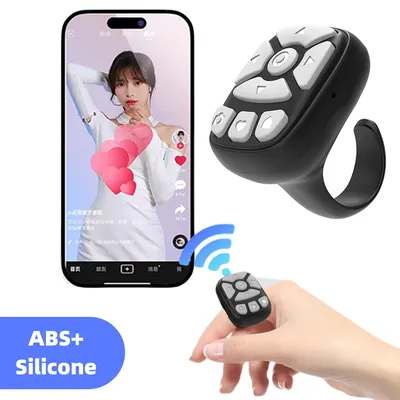 Screen Auto Clicker Automatic Page Turner for TIK Tok Scrolling Ring Bluetooth Simulated Finger