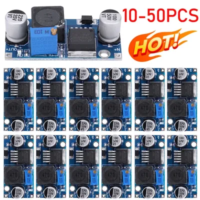 10-50pc Adjustable Output LM2596S Step Down Module Power Supply DC-DC 3A 3.2V-46V Converter Voltage