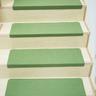 Step Carpet Solid Color Non-Slip Carpet Stair Treads for Kids Elders and Pets Stair Tread Mats