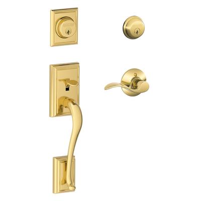 Schlage Accent Right Handed Double Cylinder Keyed Entry Handleset with