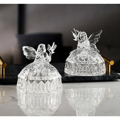 Set of 6 Clear Fairy Christmas Gift Boxes 4"