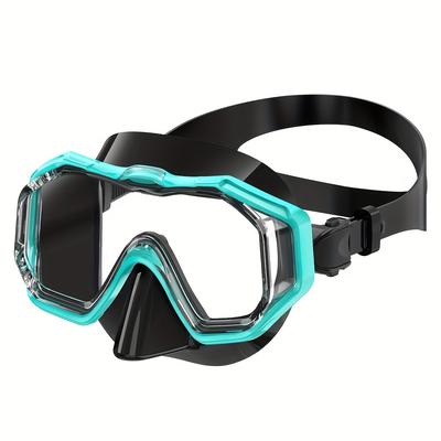 TEMU 1pc Adjustable Snorkeling Mask, Large Frame Swimming Goggles