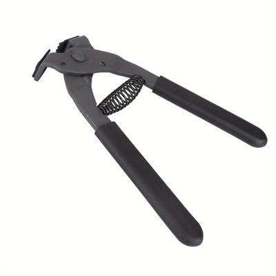 TEMU 17cm Handheld Carbon Steel Silent Pliers Leather Craft Hole Punch Tool 4mm ( 4 Teeth