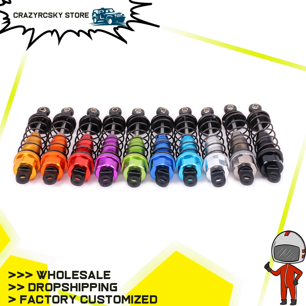 Legierung Stoßdämpfer Dämpfer Für Rc Hobby Auto 1/10 HPI WR8 Serie Flux 101212 107888 85mm Lange 6061-T6 CNC spielzeug