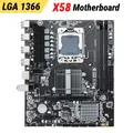 Scheda madre X58 PC memoria DDR3 scheda madre Desktop LGA 1366 Kit scheda madre a doppio canale supporto E5640 32GB RAM USB 2.0 1600MHz