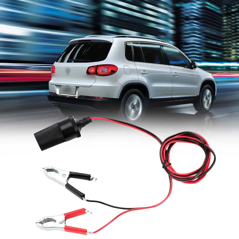 Autozubehör weibliche Batterien Steckdose Stecker Zigaretten anzünder Steckdose Adapter Autobatterie Klemme Klemme Clip 12v 15a Image