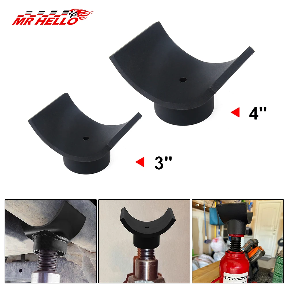 Wagenheber für schwarze Hebe achsen Sattel 3 Zoll/4 Zoll Hydraulik zylinder Adapter aus Eisen Image