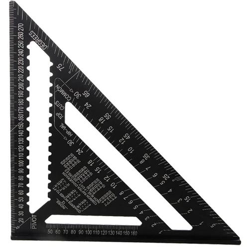 30 cm Dreieck-Winkelmesser, dreieckiges Lineal, quadratisches Zimmermannsdreieck, metrisches