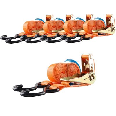 Baumarktplus - 5x Spanngurt Ratschen Zurrgurt 5m 800kg 0,8t 0,8to orange 2tlg