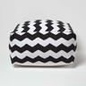 Designer Hocker Pouf Würfel Chevron - l - Homescapes