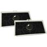 2x filtro a carboni attivi compatibile con Gaggenau AH198170/06, AH198170/05, AH198170/04,