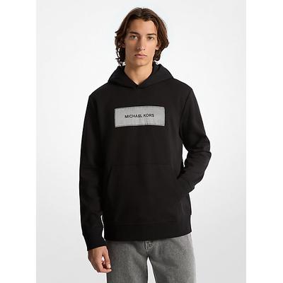 Michael Kors Logo Cotton Blend Hoodie Black L