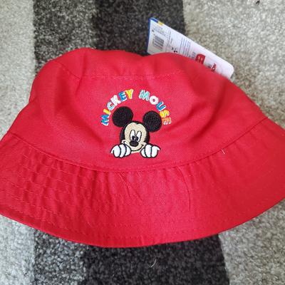 Disney Accessories | Disney Mickey Mouse Bucket Hat Toddler Hat New With Tags Reversible | Color: Blue/Red | Size: Toddler Size 2-7