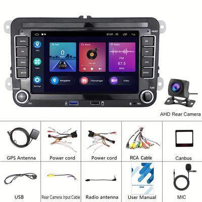 "TEMU Hikity 2gb+64gb 13 Autoradio, 7""car For Vw For For For Golf For Mk5 For For For For Wireless , Usb , Ahd Rear Mic"