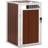 Cache-poubelle 240 l marron - Abri poubelle Range-poubelle