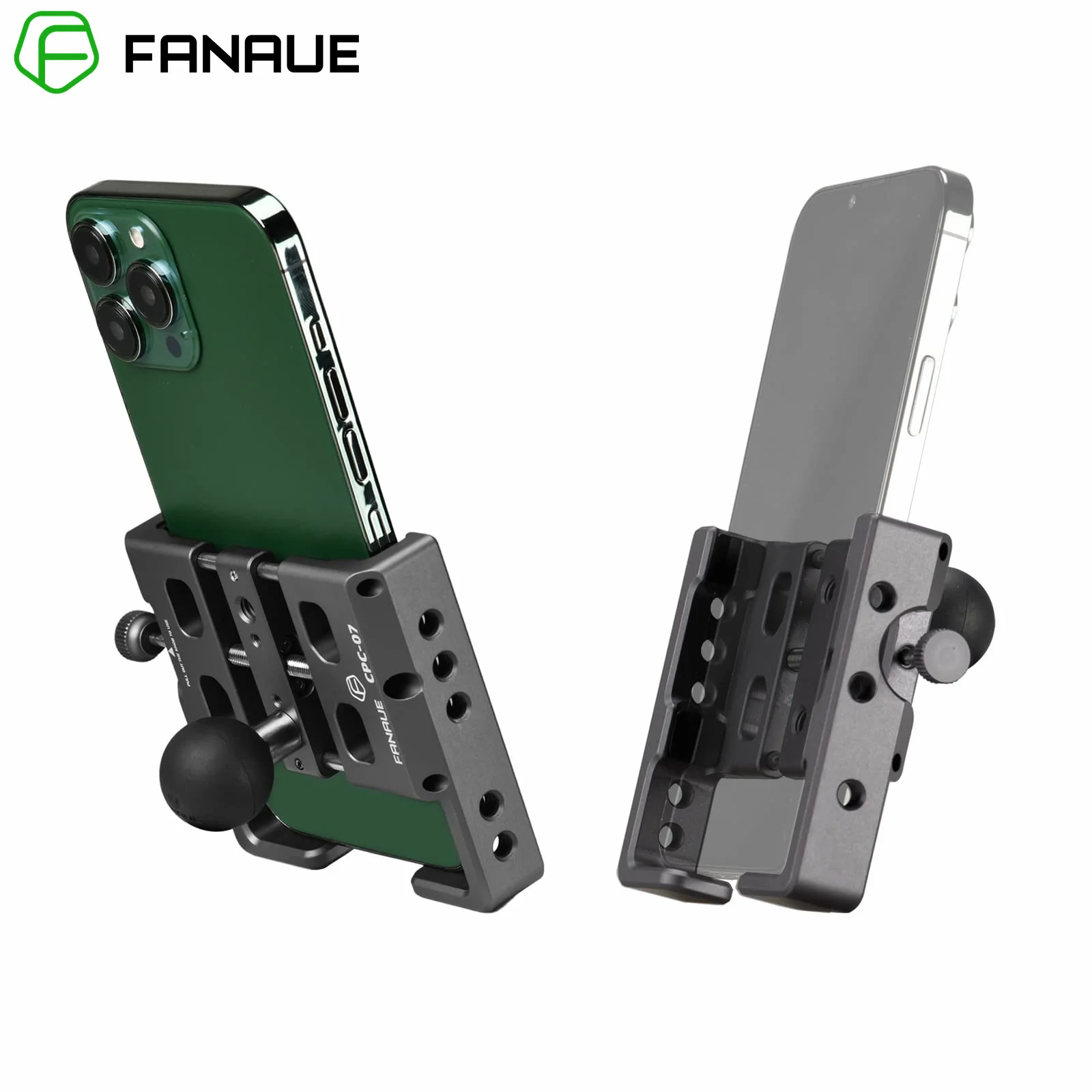 FANAUE support pour Smartphone support de casque voiture mobile téléphone portable berceau moto 1 pouce universel balle fishfinder pour montage Ram