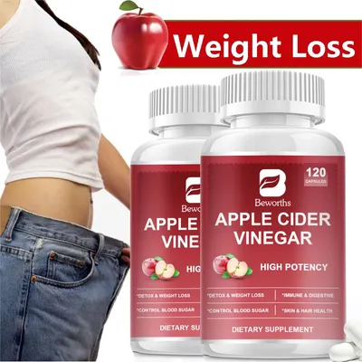 Beworths Apple Cider Vinegar Capsules Healthy Weight Digestion and Immune Health Support Vegan