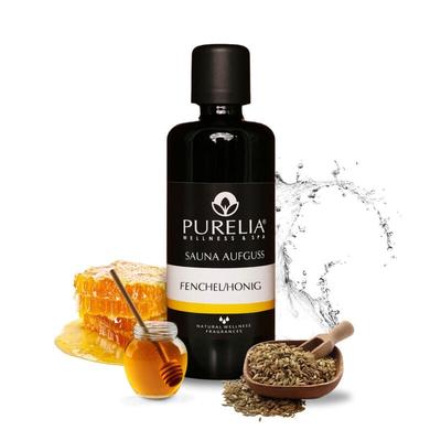 PURELIA Saunaaufguss Fenchel-Honig 100 ml natürlicher Sauna-aufguss - reine ätherische Öle Image