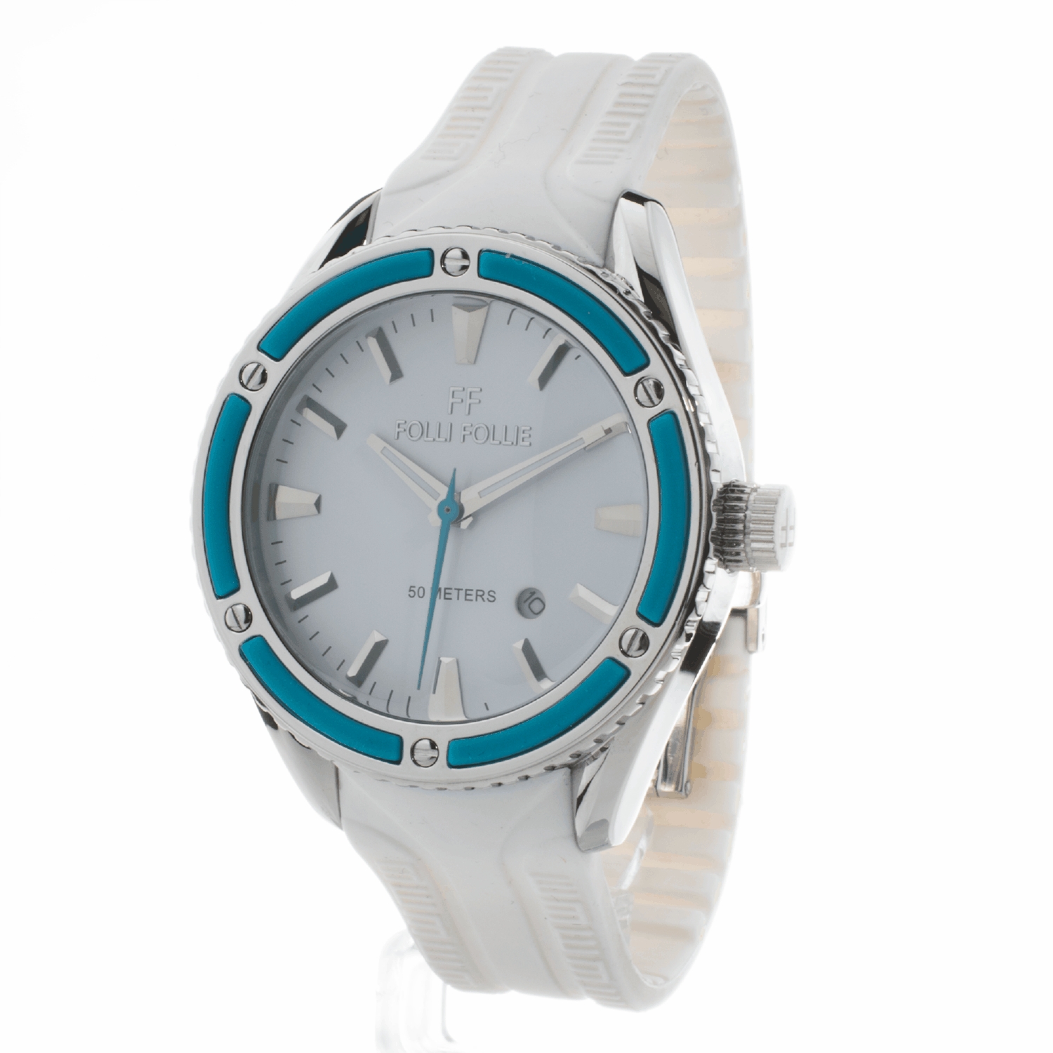 Folli Follie Damenuhr Quartz Silber Blau Image