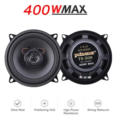 5 Inch 400W Car HiFi Coaxial Sound Speaker 2-Way Vehicle Door Audio Stereo Subwoofer Full Range