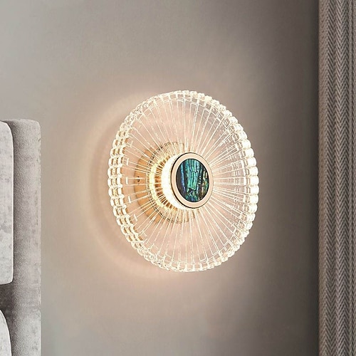 Wandlampe Luxus Veranda Flur Leuchten Wohnzimmer Hintergrund Wand dekorative Leuchten Schlafzimmer Nachttischlampen 220-240v 10w Image