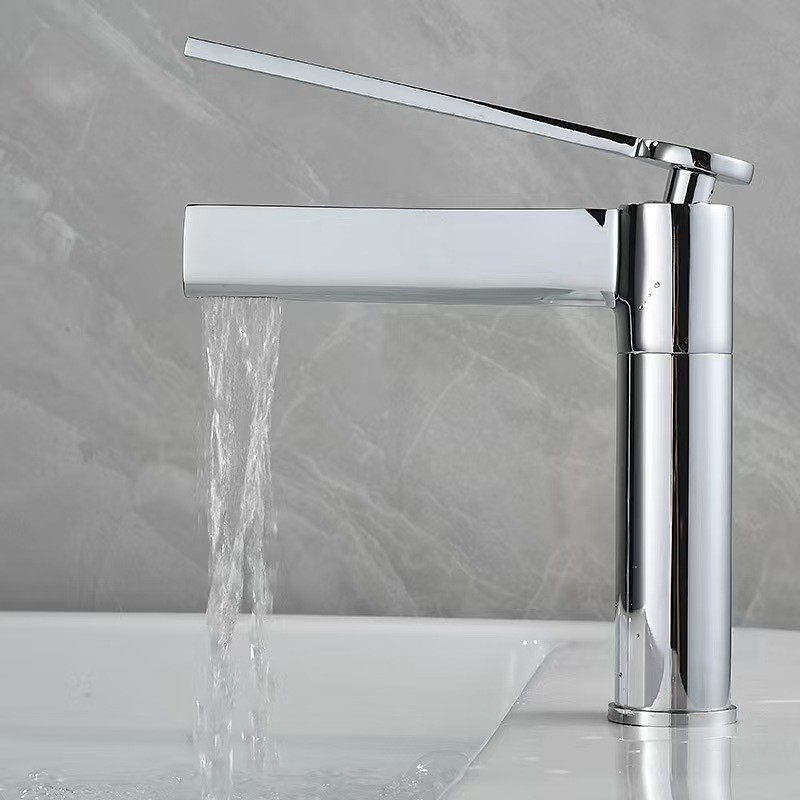 Bathroom Faucet Brass Brushed Gold Basin Faucet Mixer Tap Wash Basin Faucet Single Handle Hot Cold Lavotory Faucet