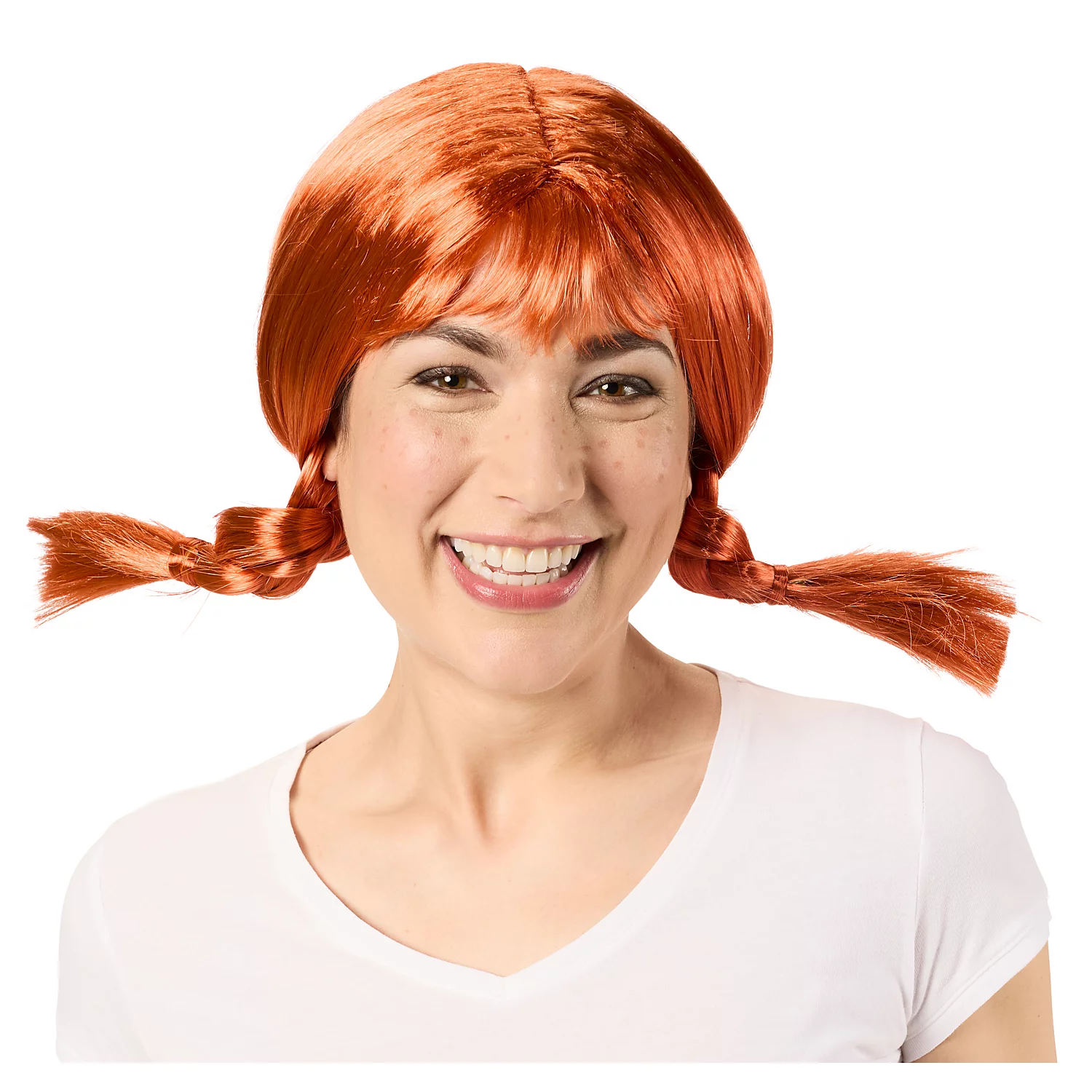 Perücke Lustiges Mädchen, orange Image