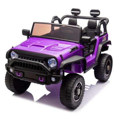 4-Wheel Ride-On Car for Kids with Bluetooth Remote, Music, & LED Lights