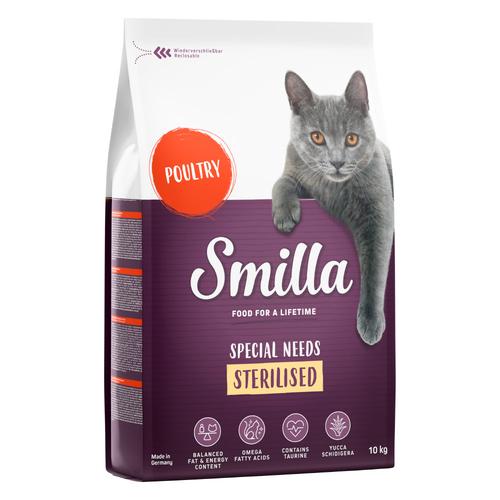 10 kg Smilla Trockenfutter zum Sonderpreis! - Adult Sterilised Geflügel