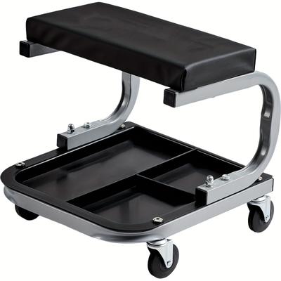 TEMU Vevor Mechanics Garage Stool 250 Lbs Mechanic Seat Under Car Tool Tray