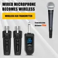 Sistema adattatore UHF XLR Sistema ricevitore trasmettitore microfono wireless per microfono dinamico Sistema PA mixer audio per chitarra