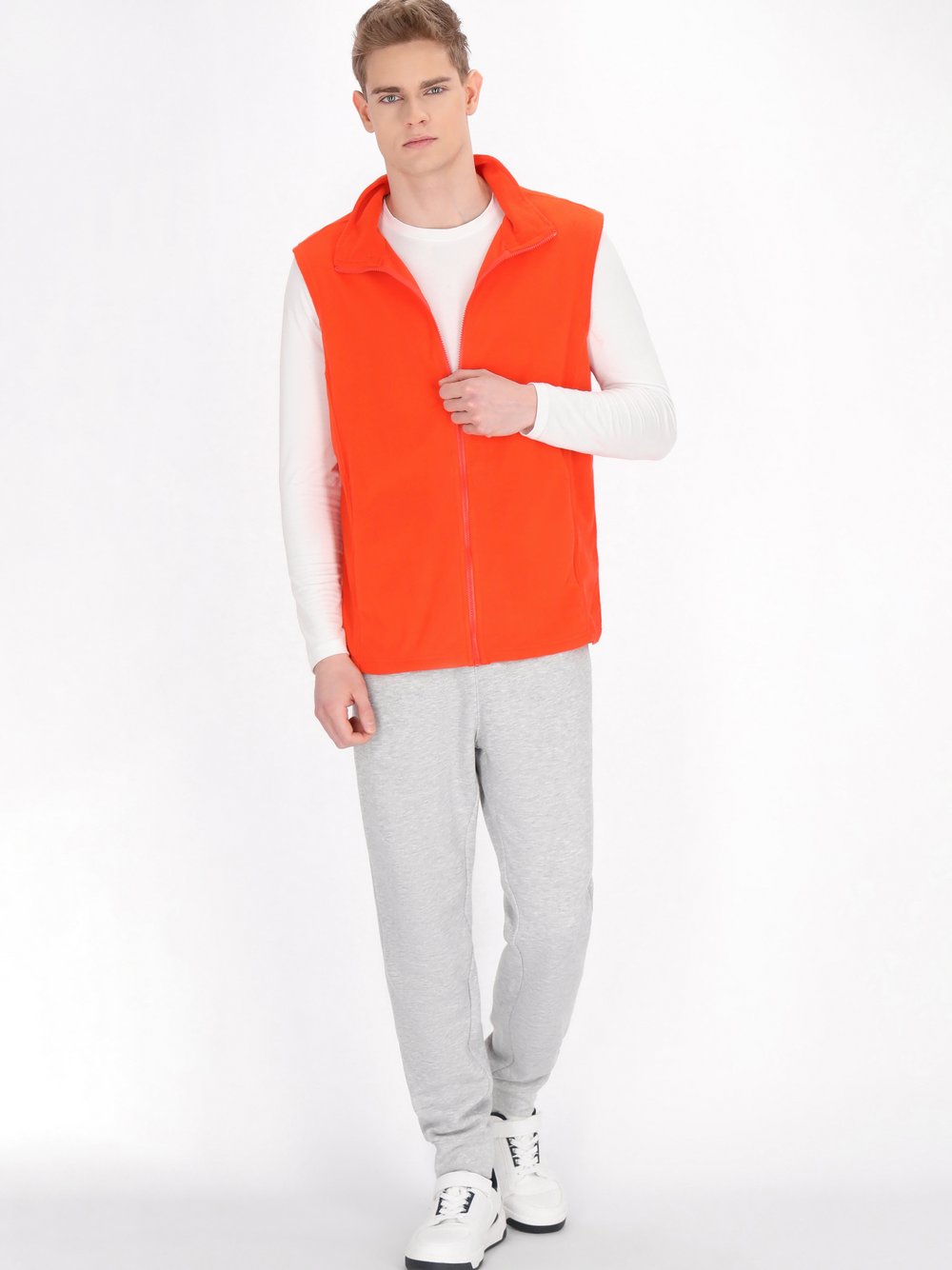 Mo Weste Herren orange, L Image