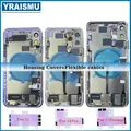 Per iphone 11 11Pro 11 custodia ProMax porta batteria telaio centrale montaggio telaio porta posteriore con raccordi per cavi flessibili