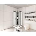 Box doccia angolare idromassaggio L80 x l80 x H225 cm - KIVORA