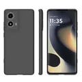 Per Moto G85 5G Custodia G 85, TPU Soft, Nero, Sottile, Custodia in Silicone Opaco per Motorola Moto G85, Cover Posteriore, MotoG85 Custodie Per Telefono
